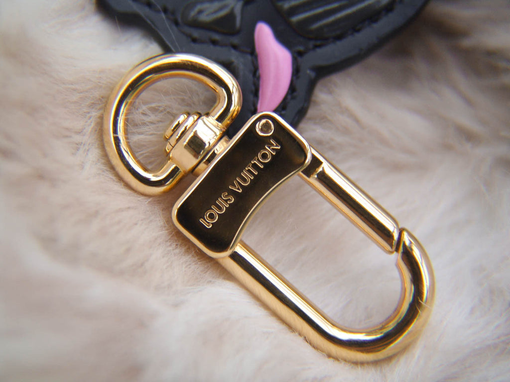 Louis Vuitton X Grace Coddington Catogram Dog Keychain Bag Charm - SOLD