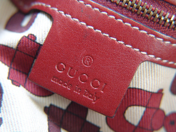 Gucci Signature Guccissima Leather Auburn Tote Bag