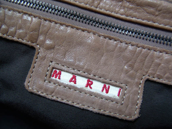Marni Drummed Lambskin Carry-All