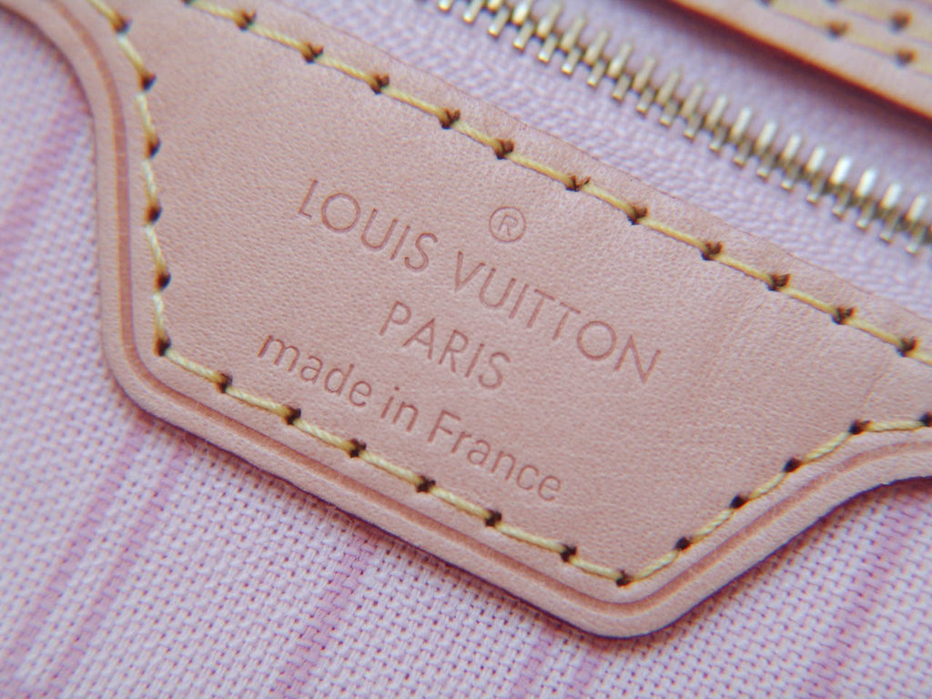 Louis Vuitton Damier Azur Rose Ballerine Neverfull MM – My Haute