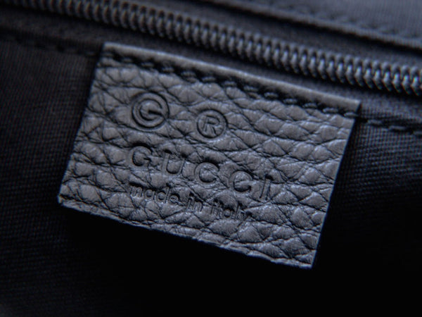 Gucci GG Black Jean Abbey Pocket Tote