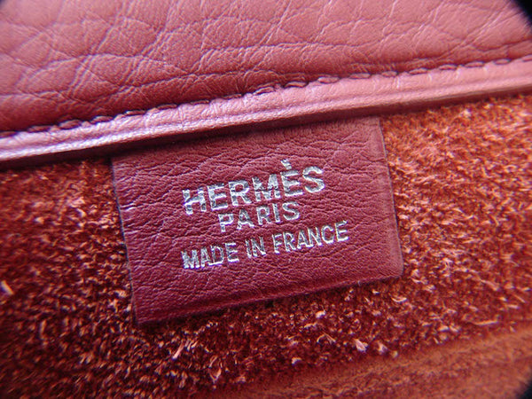 Hermès Cabas 35 Rouge H Veau Taurillon Clemence