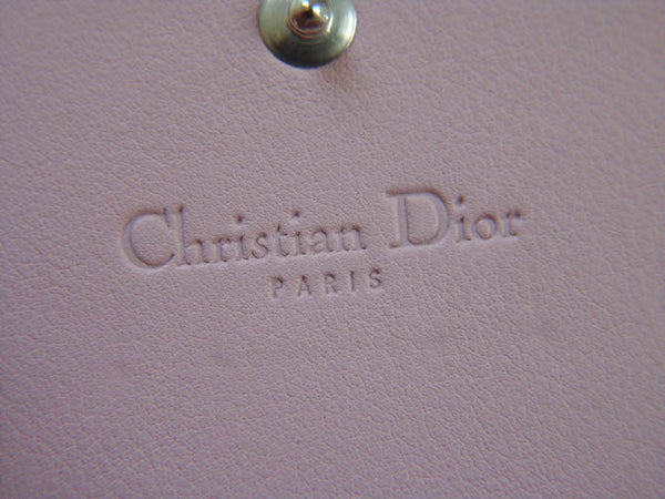 Christian Dior Lady Dior Rose Clair Cannage Rendez-Vous Charm Clutch WOC