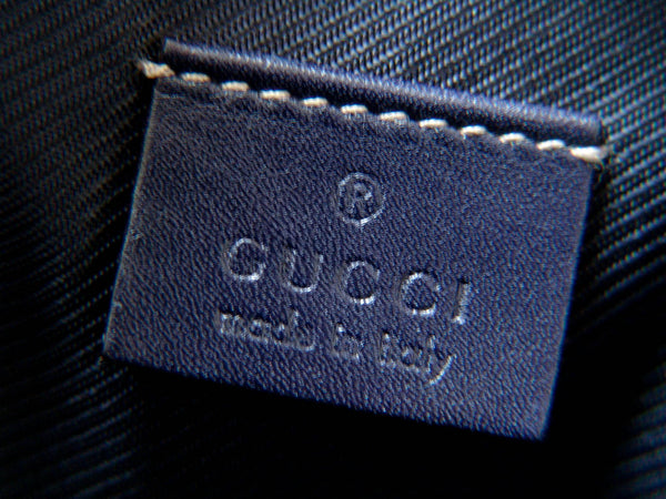 Gucci Signature Guccissima Leather Half Moon Pochette Cosmetique