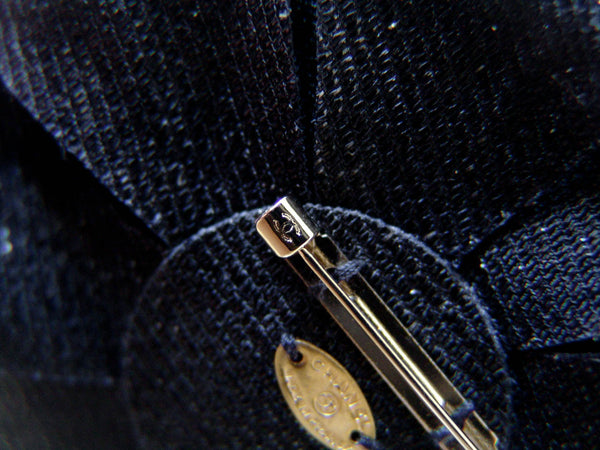 Chanel Black Large Broche Colifichet Brooch | New